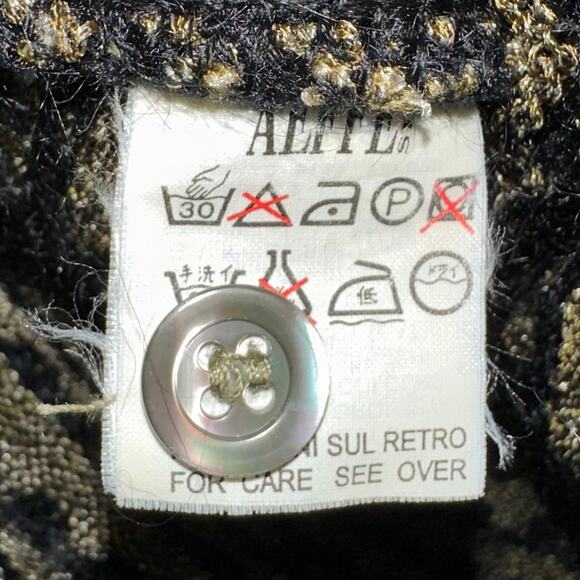 Moschino Cheap and Chic Mohair Wool Knit Cardigan Sweater Size 8 - Picture 8 of 13